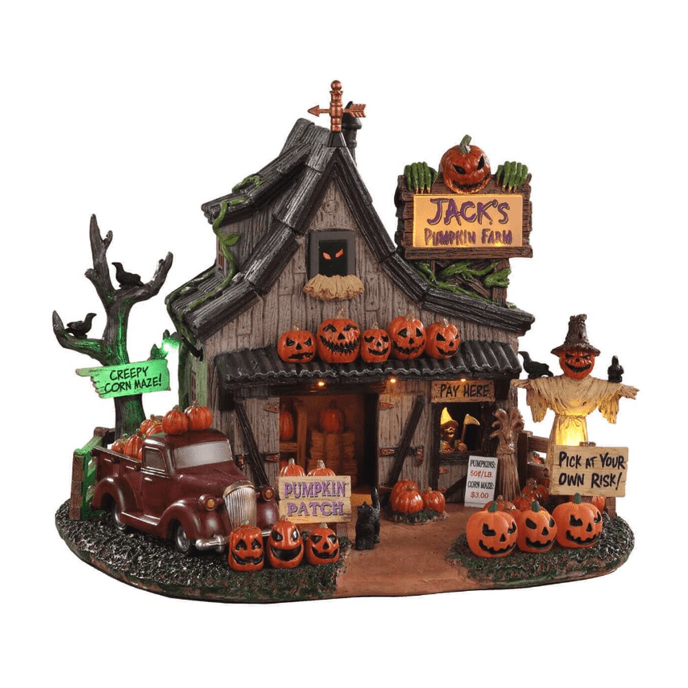 Lemax&#xAE; Spooky Town&#x2122; Halloween Village: Jack&#x27;s Pumpkin Farm