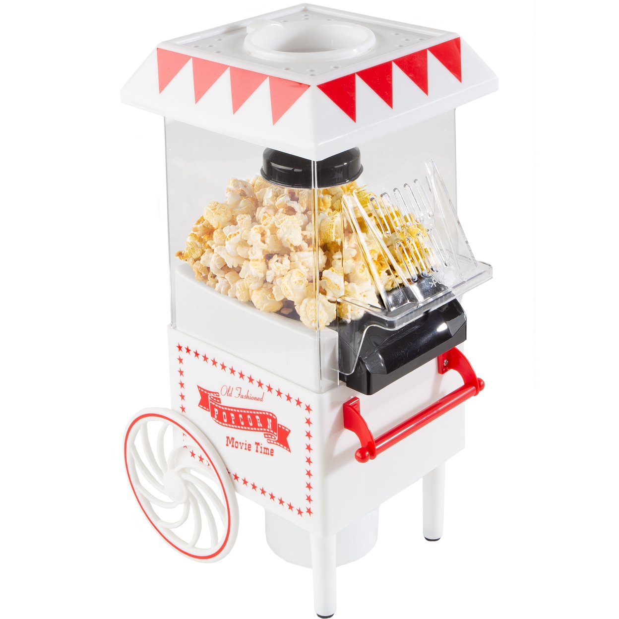 Vintage White Electric Air Popcorn Popper Tabletop Small Retro Snack Maker