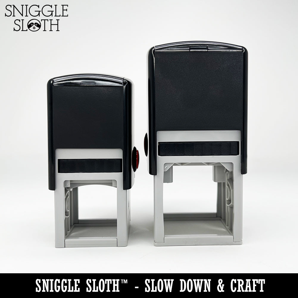 Silly Fun Shrug Just Because Self-Inking Rubber Stamp Ink Stamper