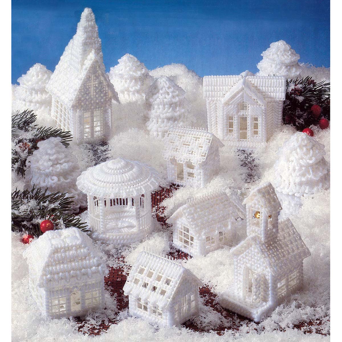 Herrschners  Snow Village Plastic Canvas Kit