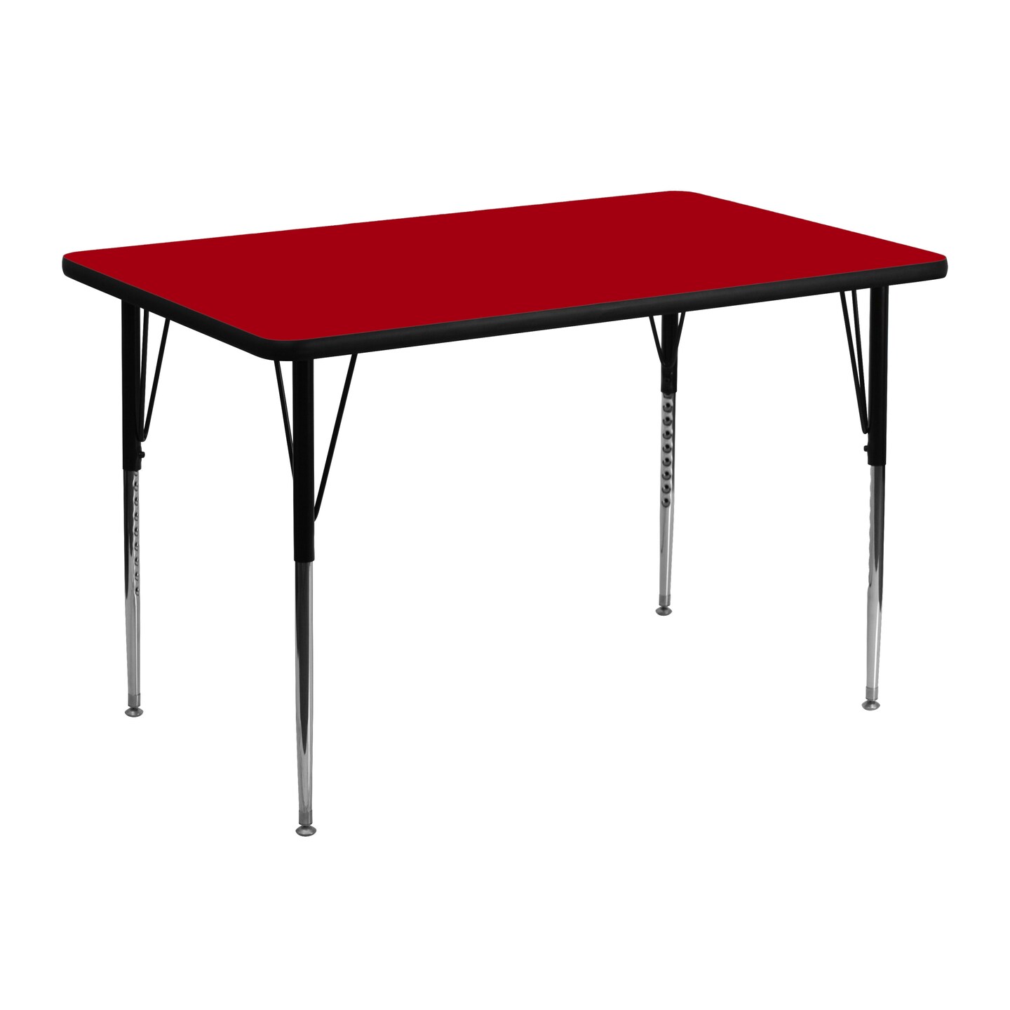 Emma and Oliver 30x48 Rectangle Laminate Adjustable Activity Table