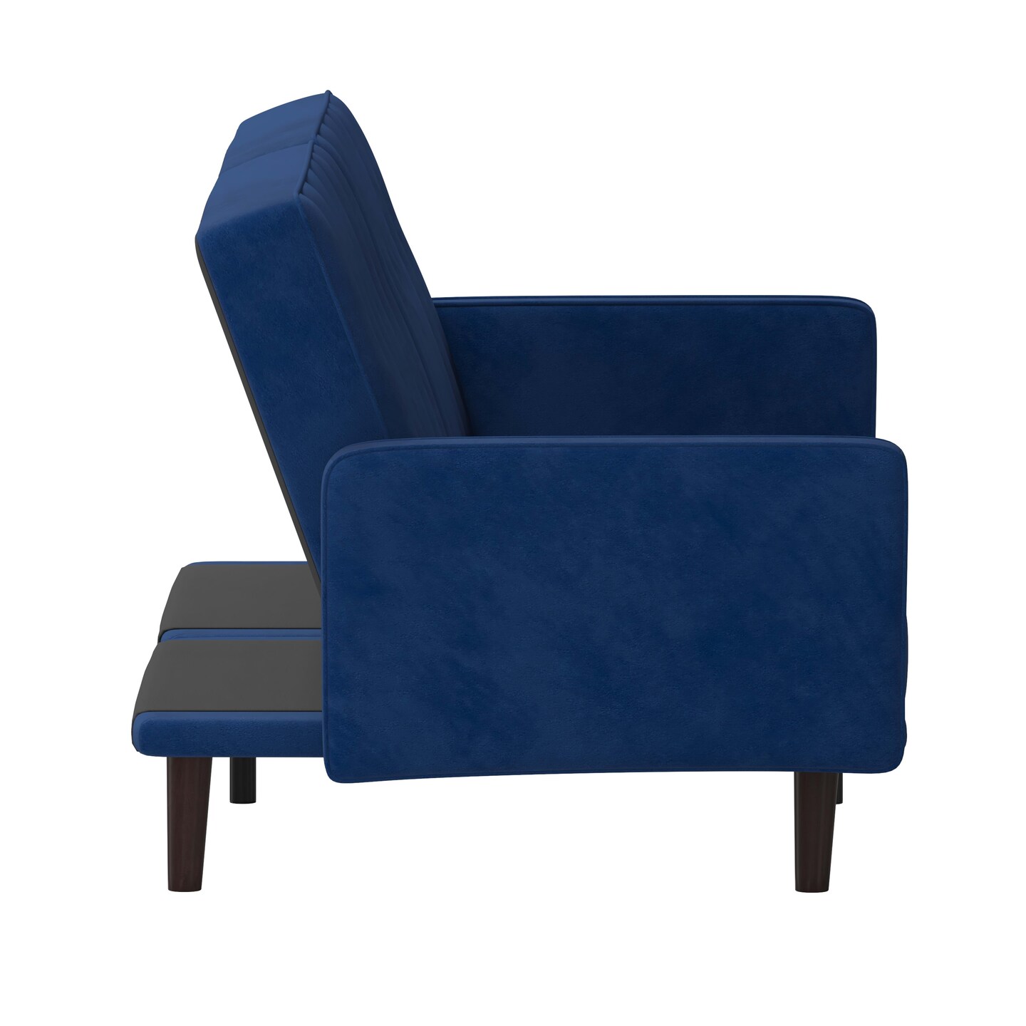 Merrick Lane Ramey Mid Century Modern Split-Back Sofa Futon with 3 Recline Positions