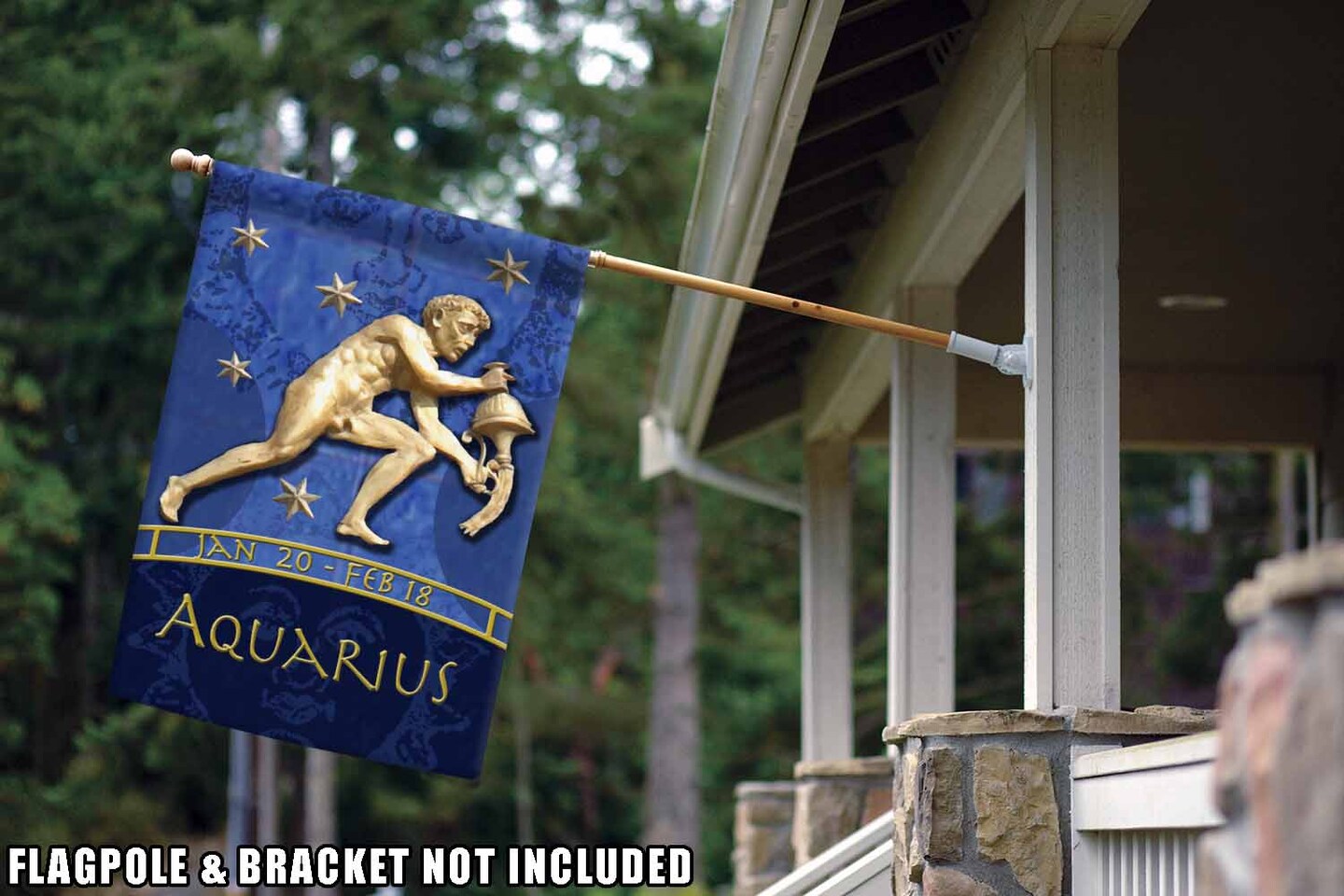 Zodiac-Aquarius Decorative Aquarius Flag