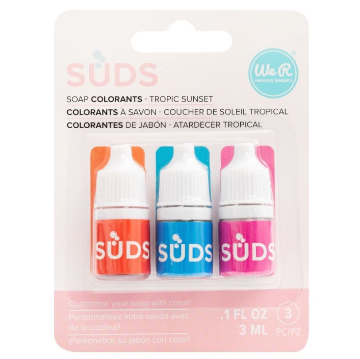 We R Memory Keepers SUDS Soap Maker Colorant 3ml 3/Pkg-Tropical Sunset - 60000134 by American Crafts
