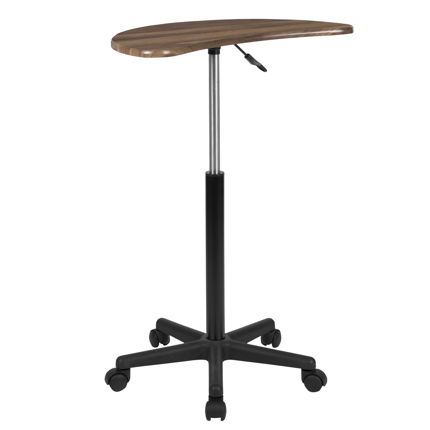Emma and Oliver Sit to Stand Mobile Laptop Computer Desk - Portable Rolling Standing Desk