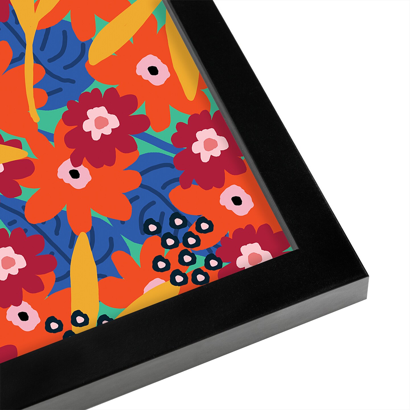 Cool Floral Pattern by Studio Grand-Pere Frame  - Americanflat