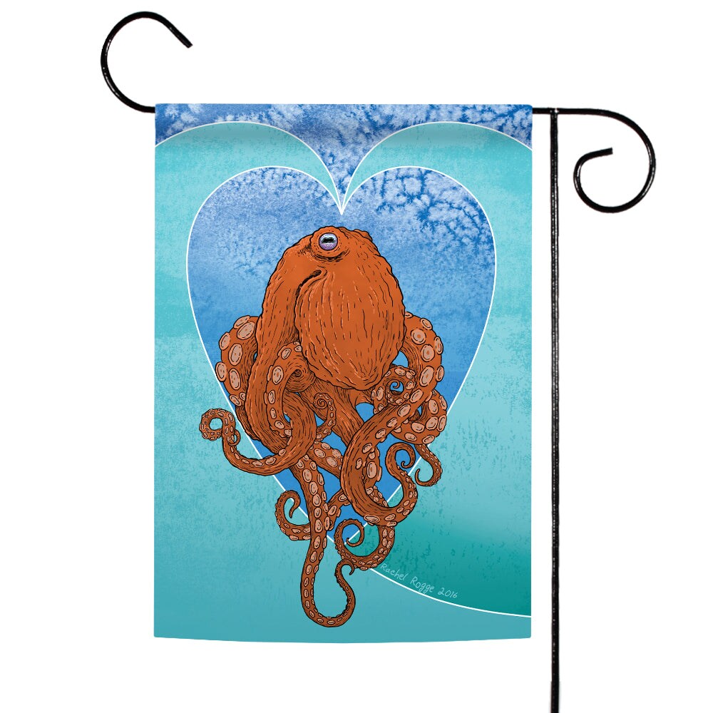Aquatic Octopus Decorative Octopus Flag