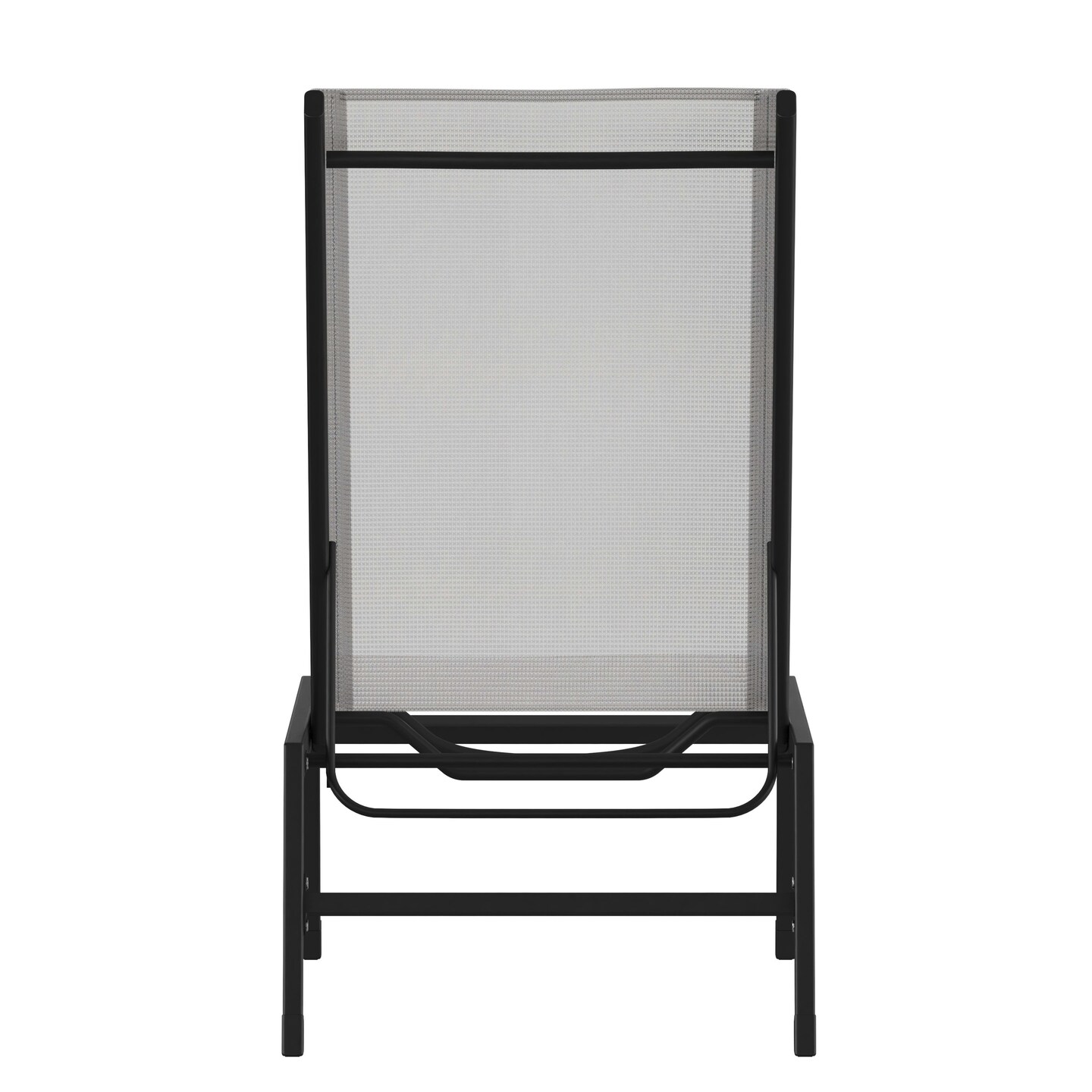 Emma and Oliver Braelin Textilene Adjustable 5 Position Patio Chaise Lounge and Metal Frame