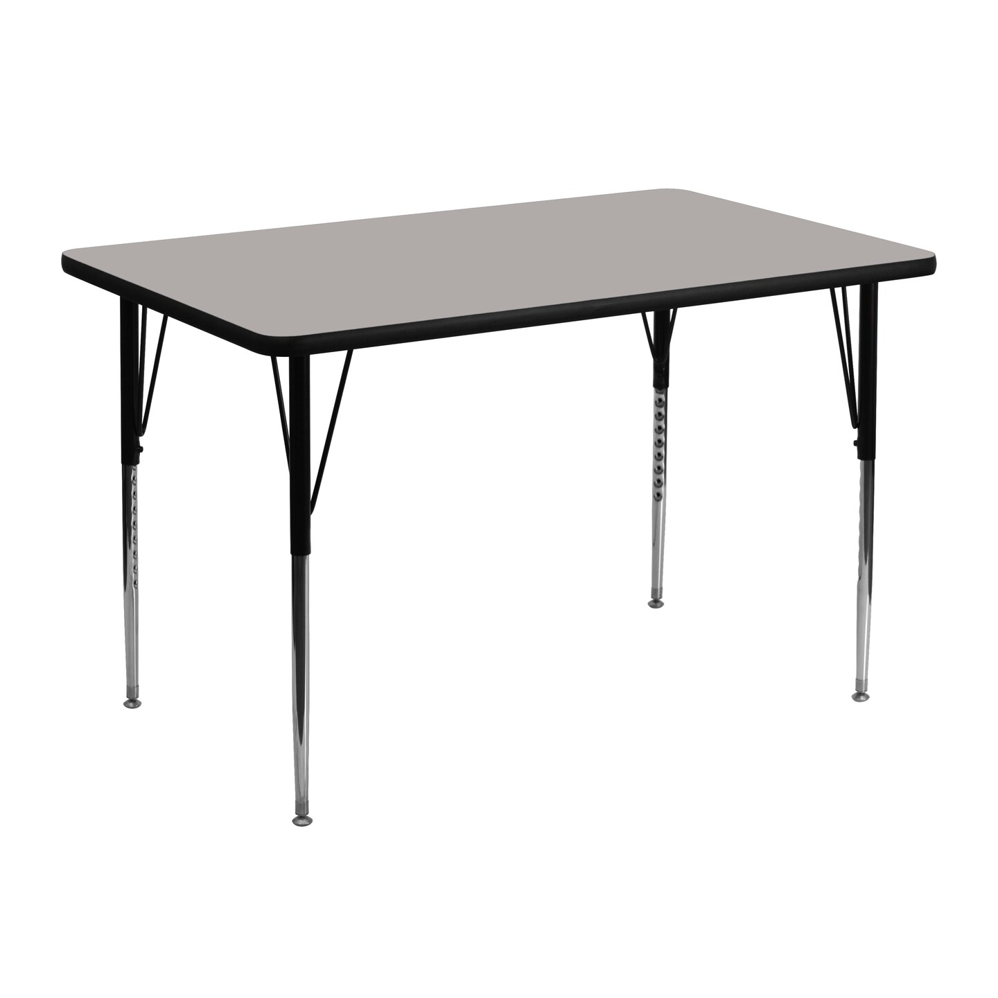 Emma and Oliver 30x48 Rectangle HP Laminate Adjustable Activity Table