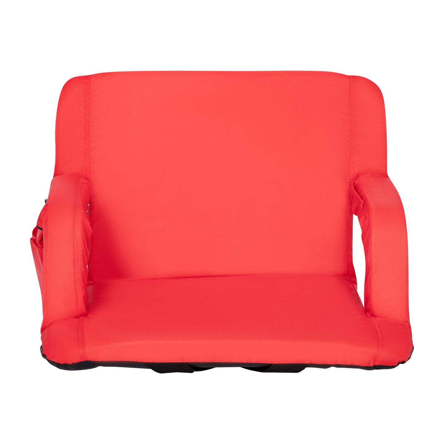 Emma and Oliver Extra Wide Portable Stadium Chair with Reclining Padded Back & Seat, Lightweight Metal Frame with Armrests & Backpack Straps