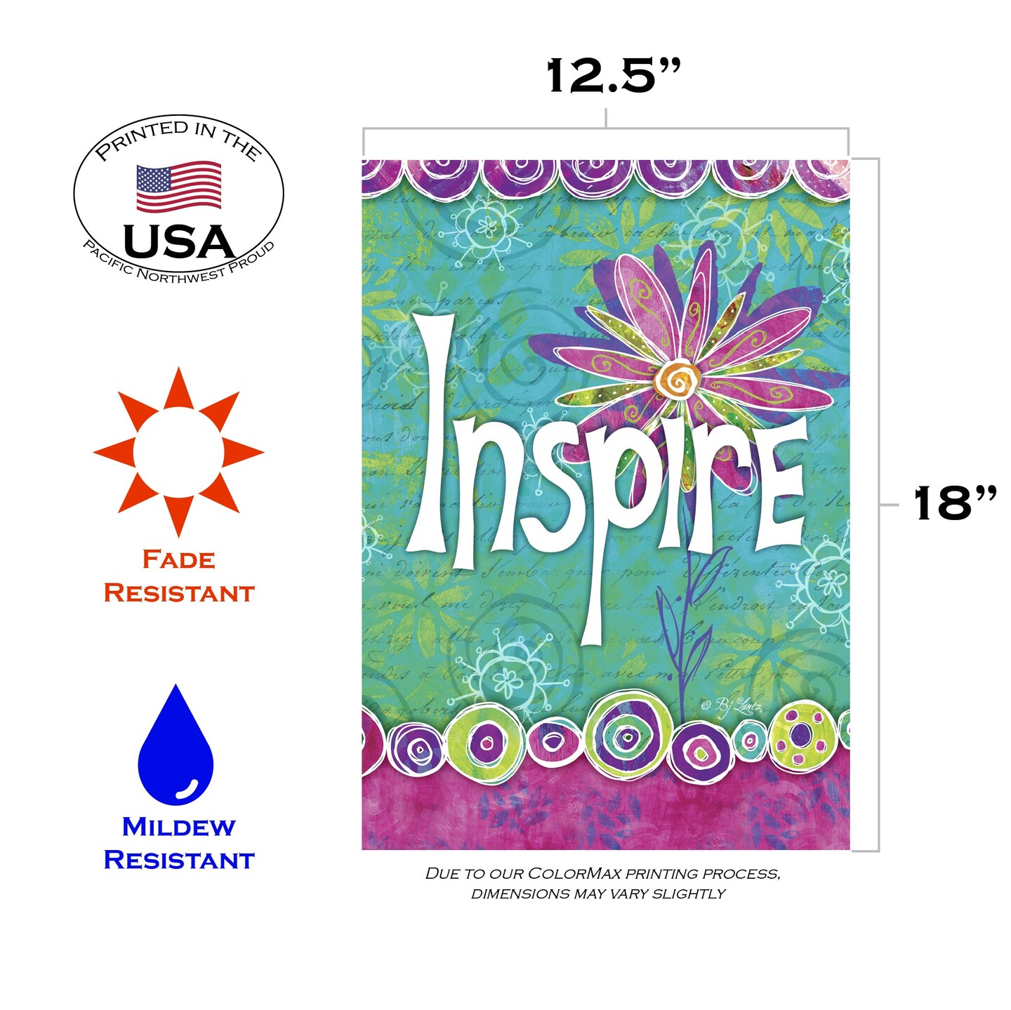 Inspire Decorative Inspire Double Sided Flag