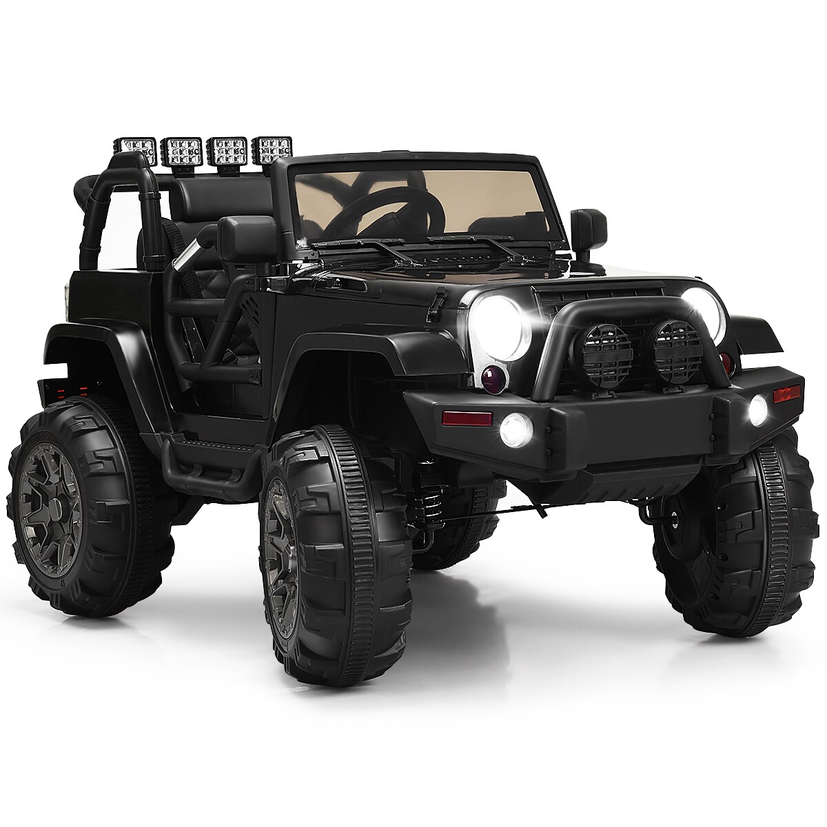 12V Kids Remote Control Riding Truck Car with LED Lights Perfect Gift for Boys Girls