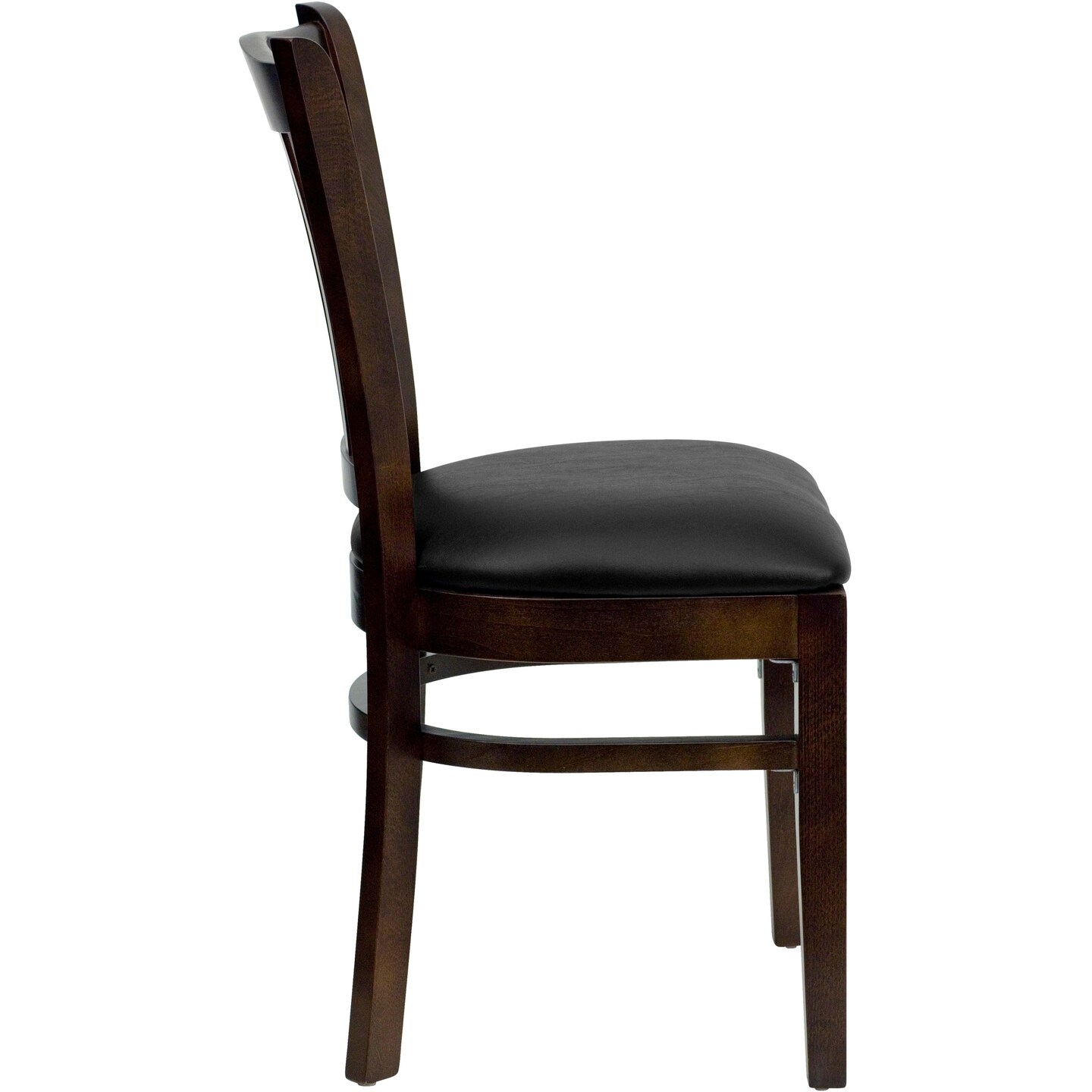 Emma and Oliver Vertical Slat Back Wooden Restaurant Dining Chair