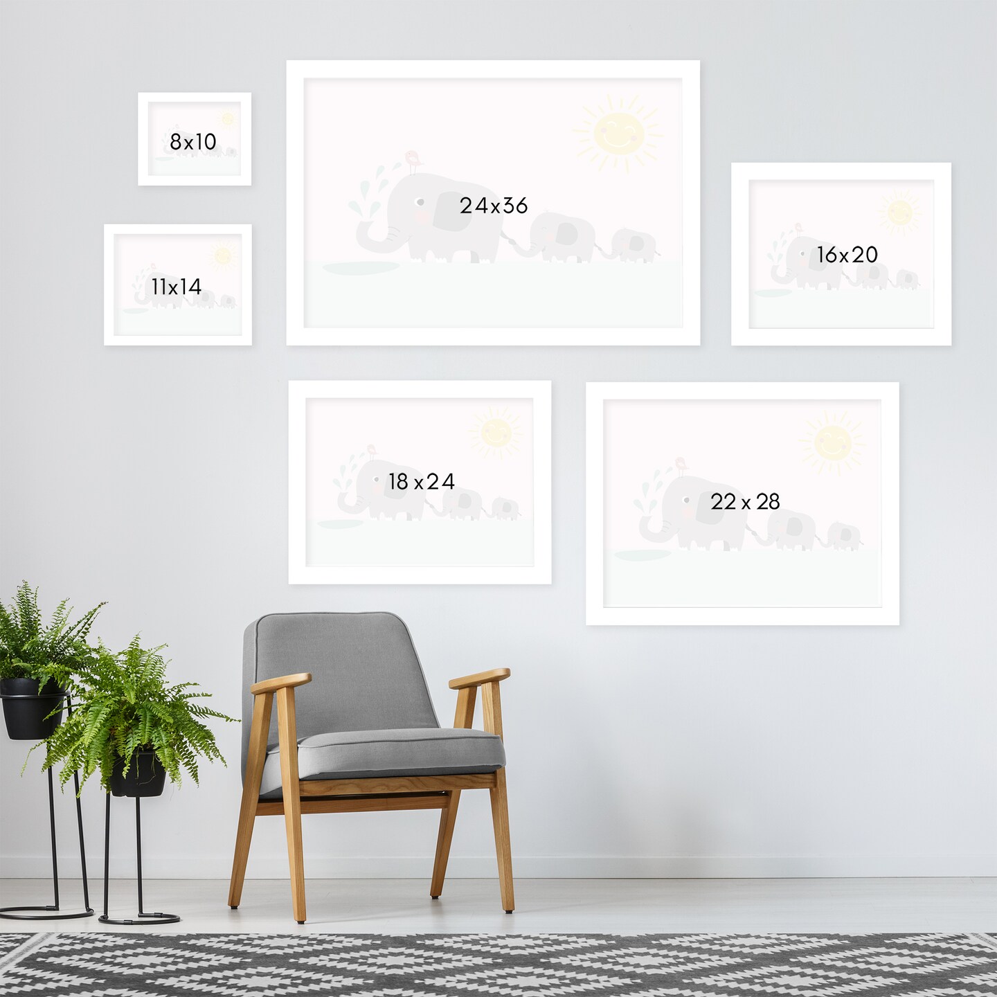Elephant by Nanamia Design Frame  - Americanflat
