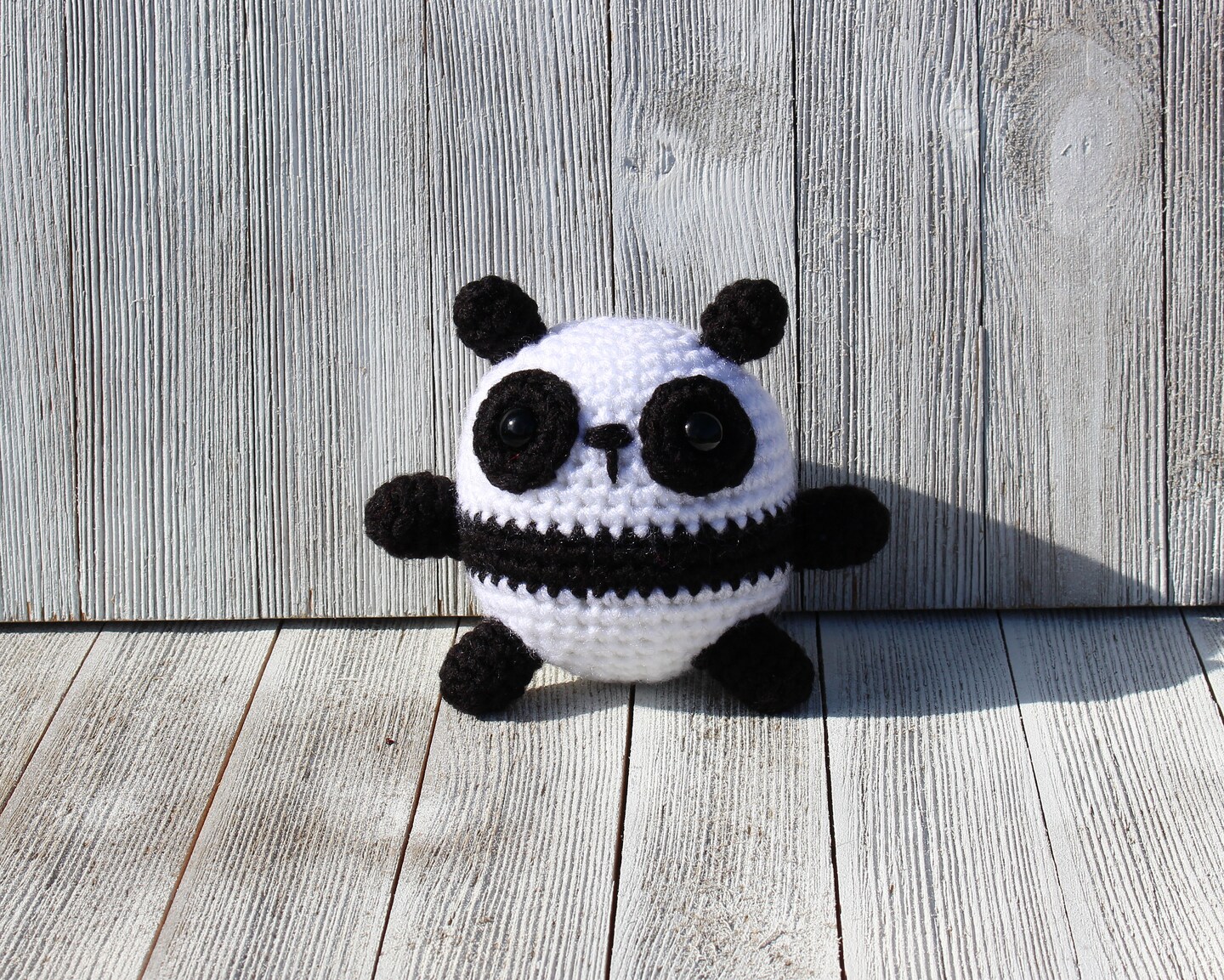 Handmade Crochet Crocheted Little Amigurumi Panda Bear - Ready to ship