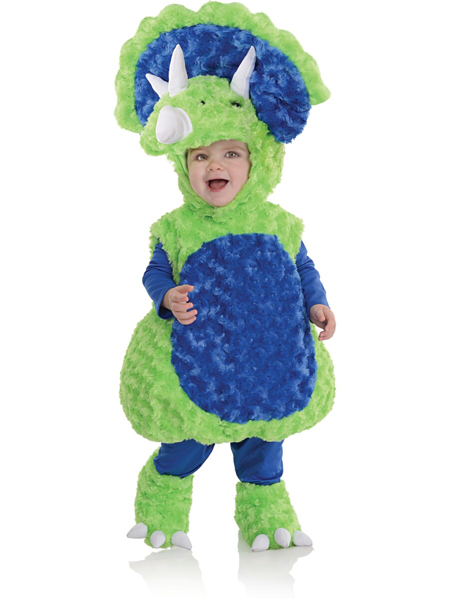 Belly Babies Plush Green Triceratops Toddler Costume