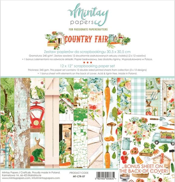 Mintay Country Fair 12 x 12 Paper Set