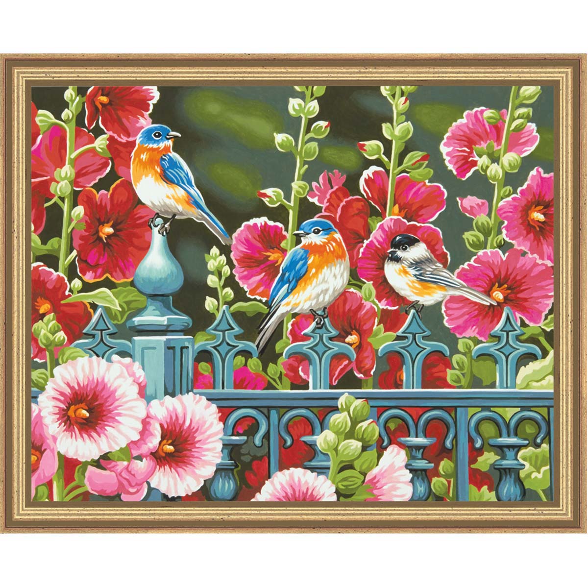 Paintworks  Hollyhock Gate Kit &#x26; Frame Paint by Number Kit