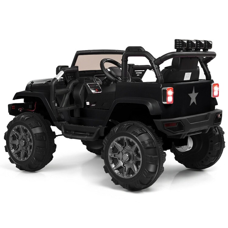 12V Kids Remote Control Riding Truck Car with LED Lights Perfect Gift for Boys Girls