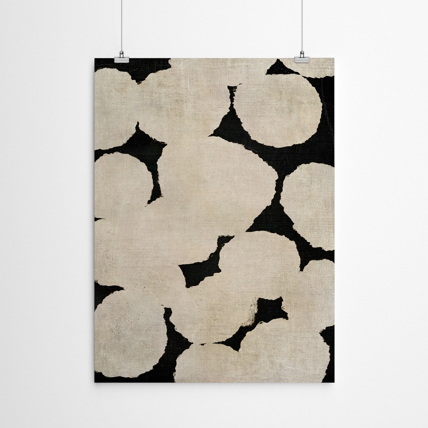 Poster Art Print - Beige and Black by Chaos &#x26; Wonder Design  - Americanflat