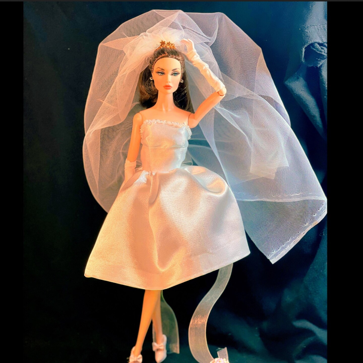 Veil Dress Barbie Doll Clothing, Toy Doll Wedding Dress