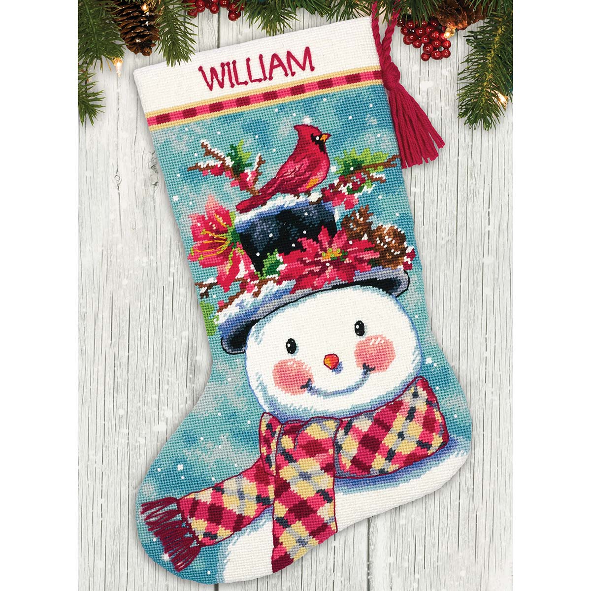 Dimensions  Snowman Stocking Needlepoint Kit