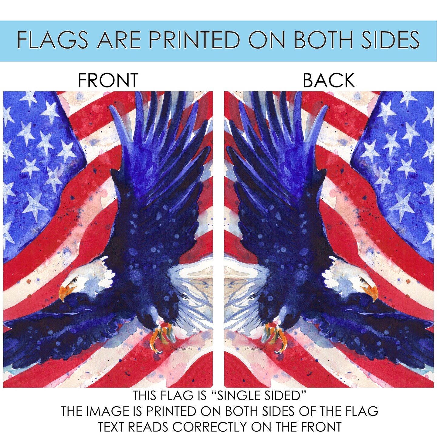 Liberty Eagle Decorative Patriotic Flag