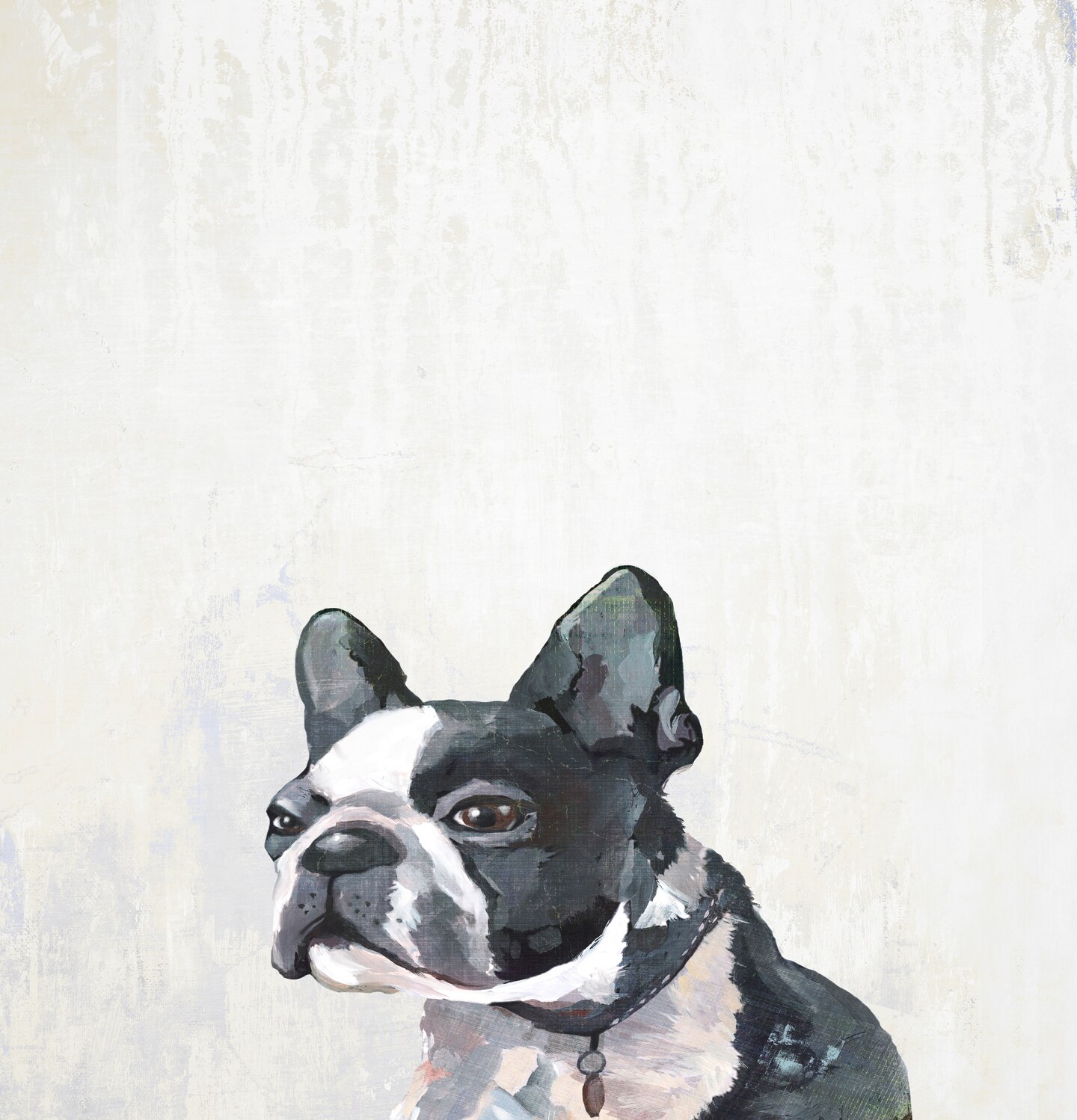 Frenchie Puppy by PI Creative Art Shower Curtain 71&#x22; x 74&#x22;