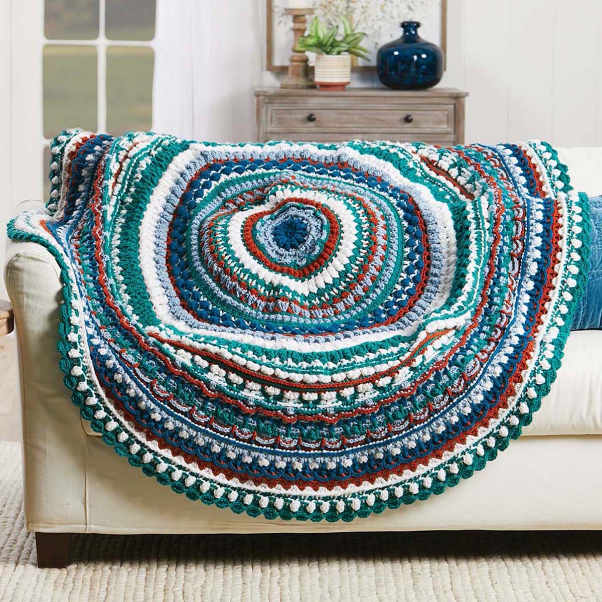 Herrschners Hint of Autumn Afghan Crochet Kit Michaels