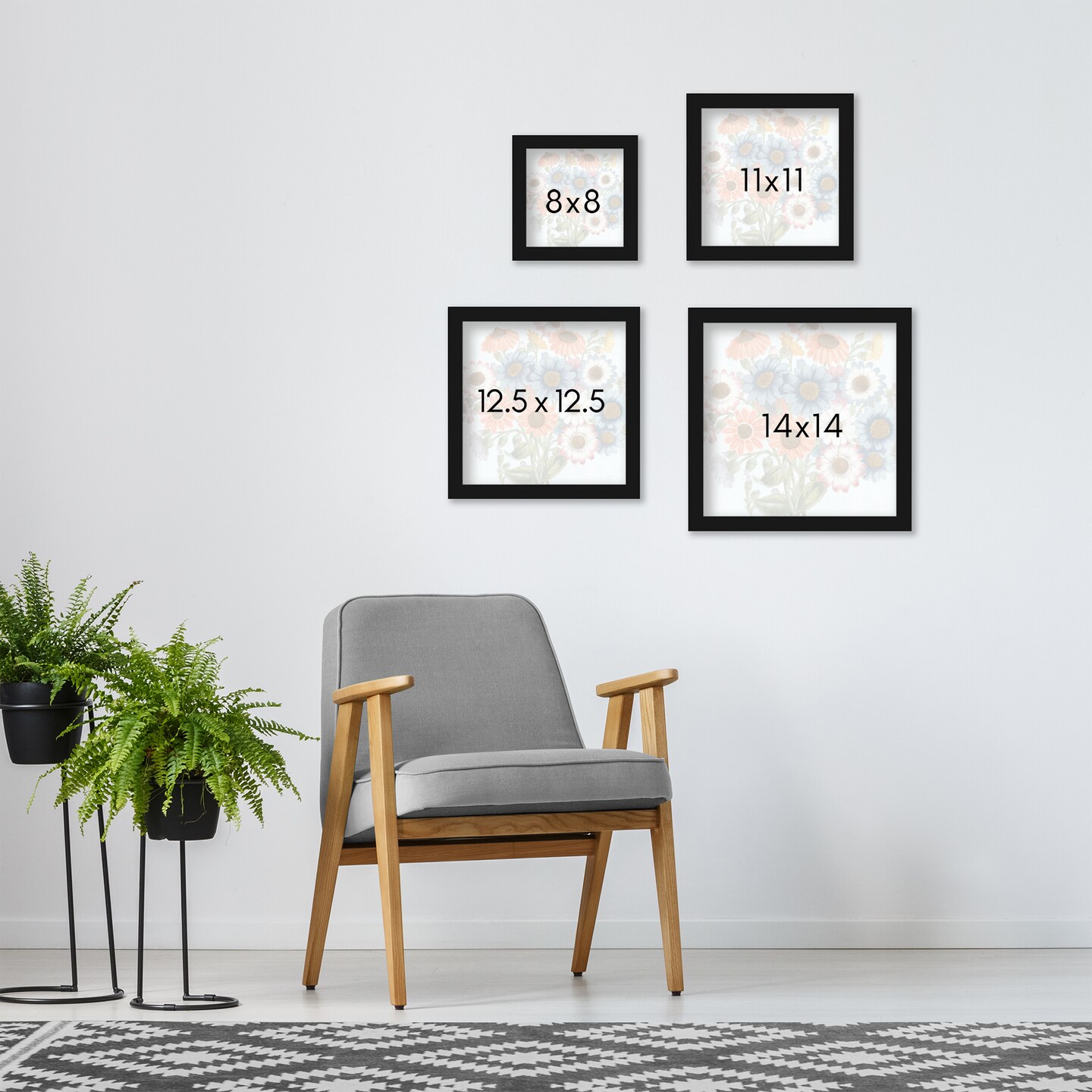 Fresh Midsummer I Wall Art by Sue Schlabach Black Framed Print 11x11 - Americanflat