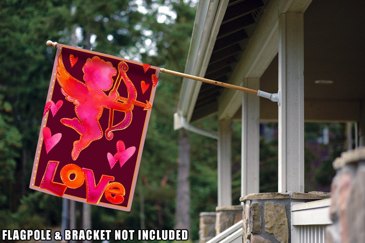 Cupid&#x27;s Arrow Decorative Valentine Flag
