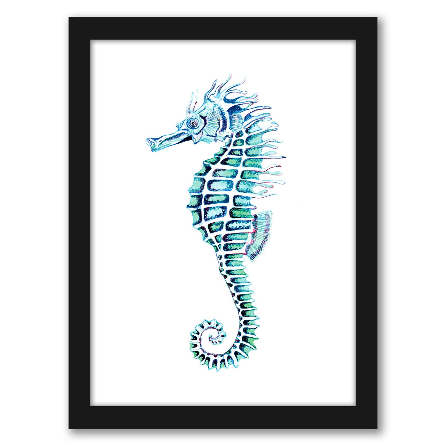 Crazy Seahorse 3 by T.J. Heiser Frame  - Americanflat