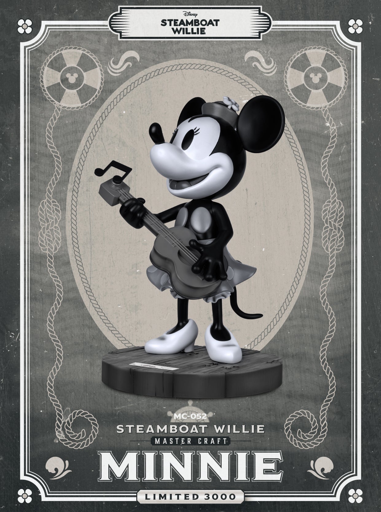 Steamboat Willie Master Craft Minnie Table Top Statue