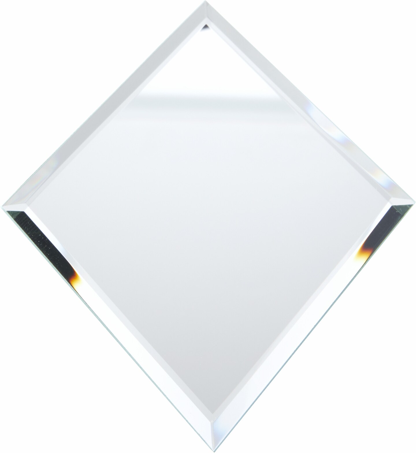 Plymor 3mm Beveled Glass Mirror, 5 inch x 7 inch (Diamondshaped