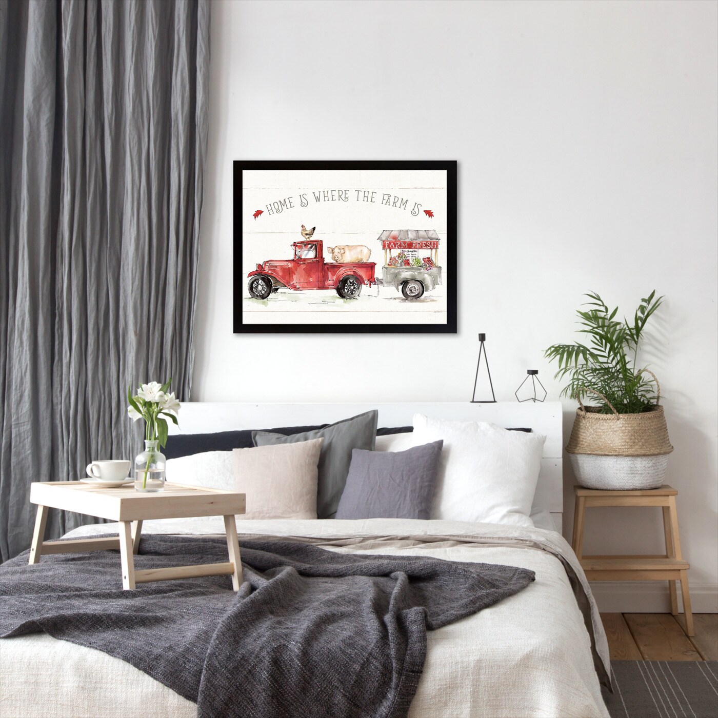 Country Life I by Anne Tavoletti Black Framed Print 8x10 - Americanflat