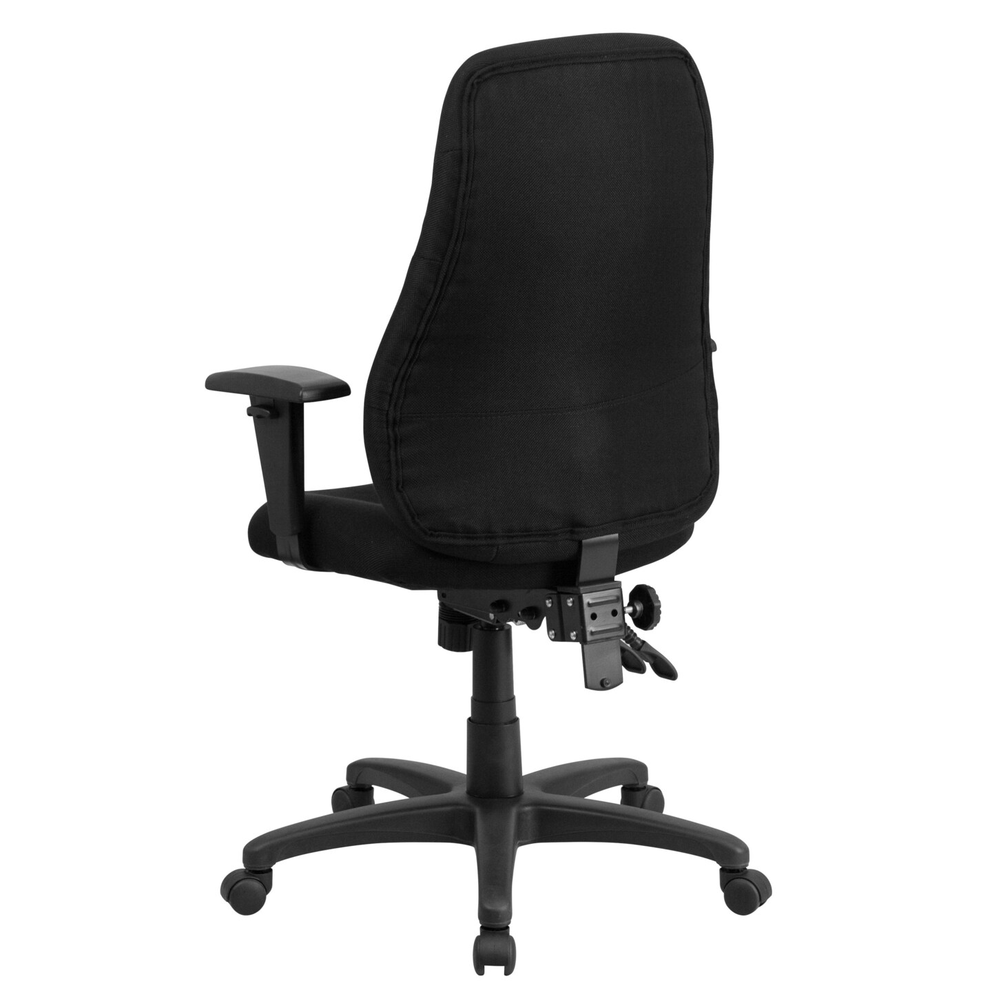Emma and Oliver High Back Fabric Multifunction Swivel Ergonomic Task Office Chair with Adjustable Arms