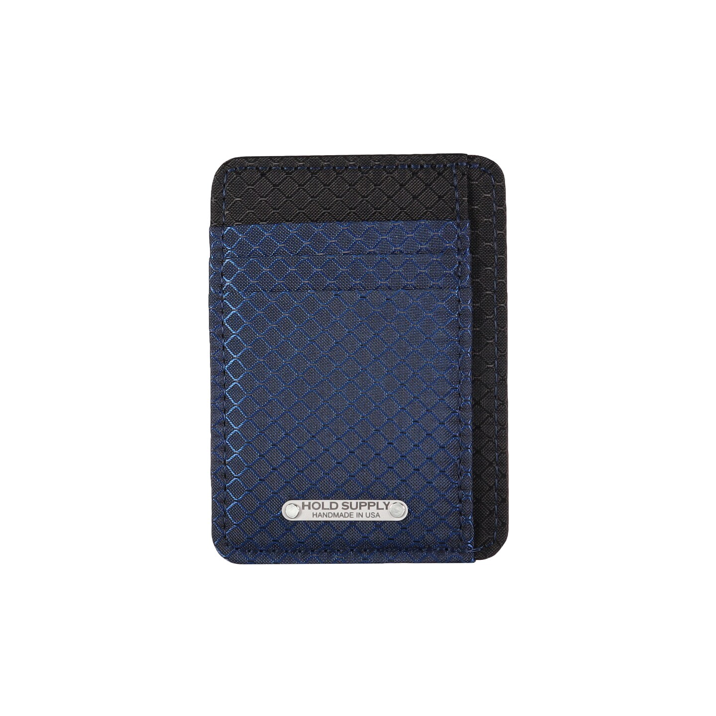 PORTER×BLUE BLUE INDIGO RIPSTOP WALLET Navy Blue Ripstop Minimalist Fabric Front Pocket Wallet, Nylon and