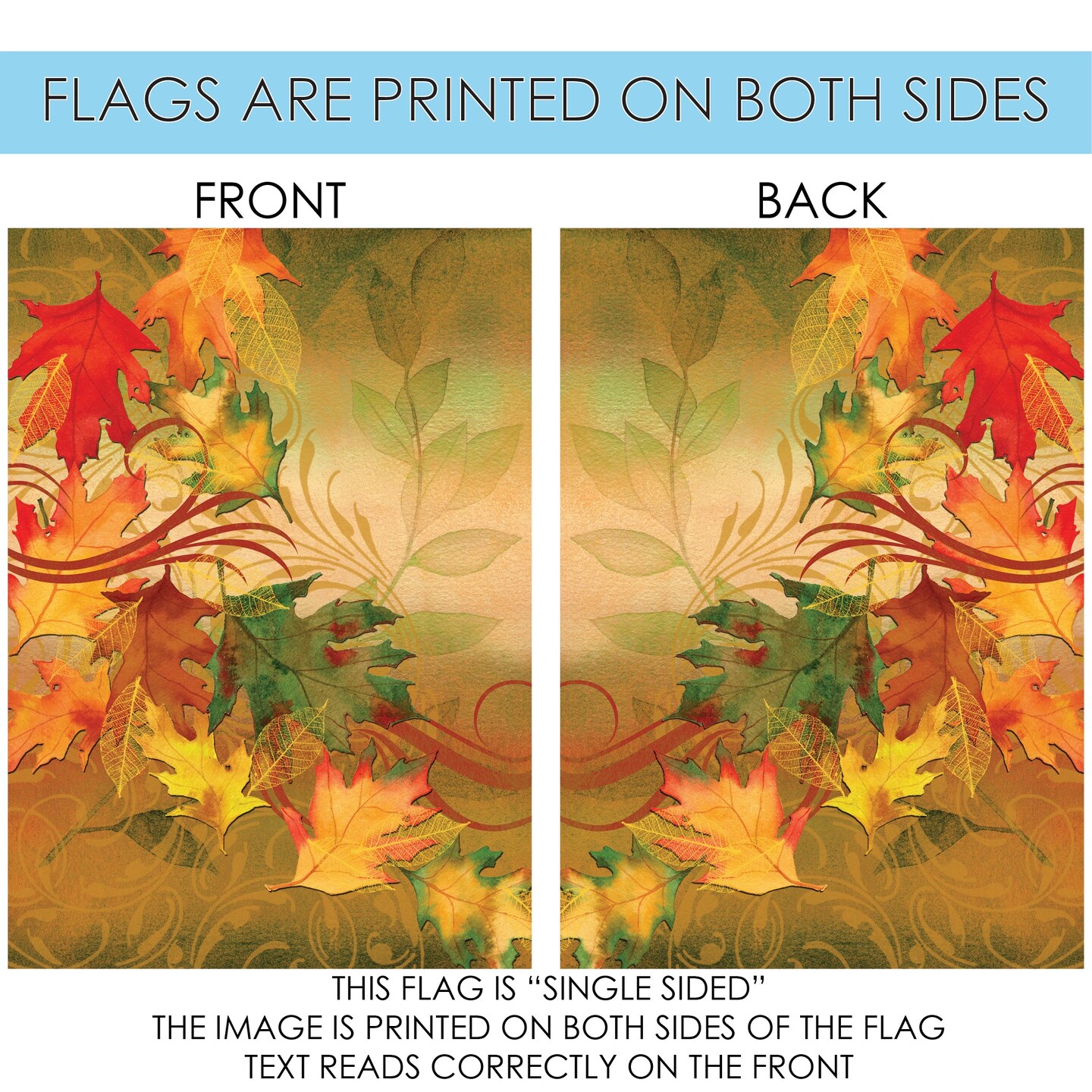 Autumn Aria Decorative Fall Flag
