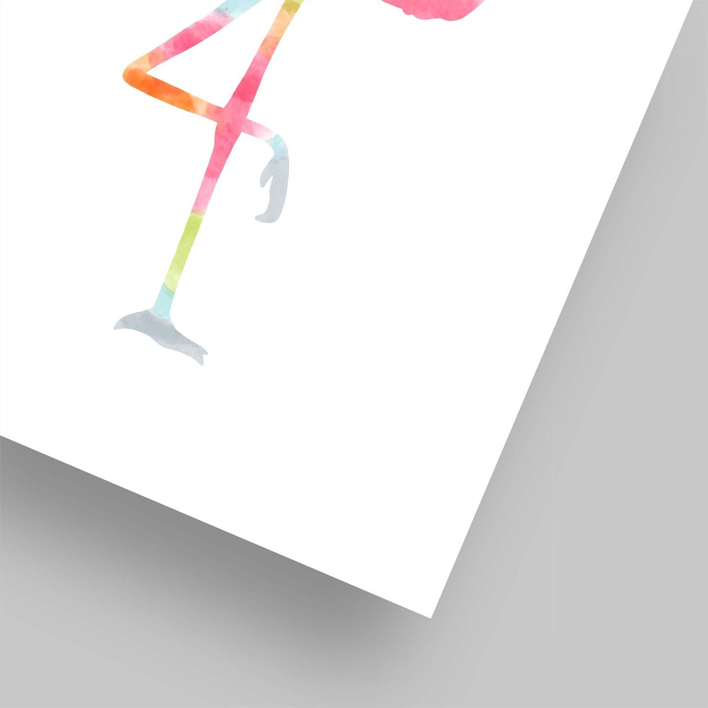 Watercolor Flamingo by Lisa Nohren  Poster Art Print - Americanflat