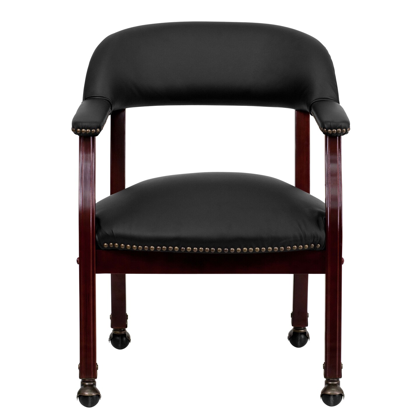 Emma and Oliver Conference Chair with Accent Nail Trim and Casters