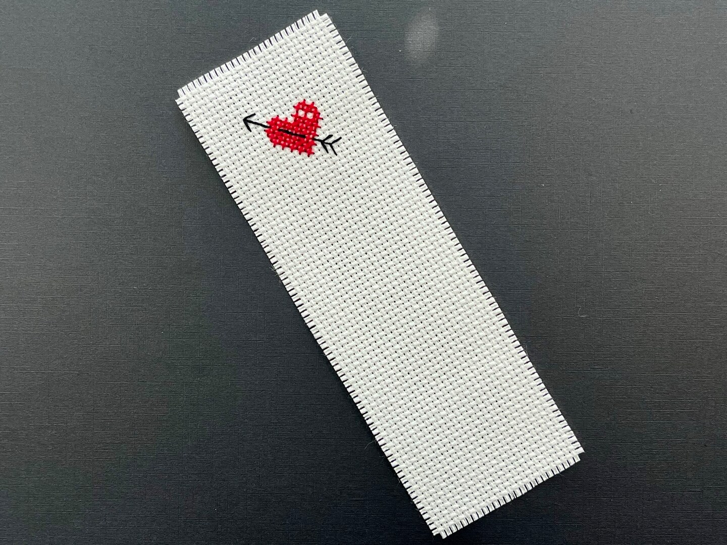 Heart Counted Cross Stitch Bookmark image 2