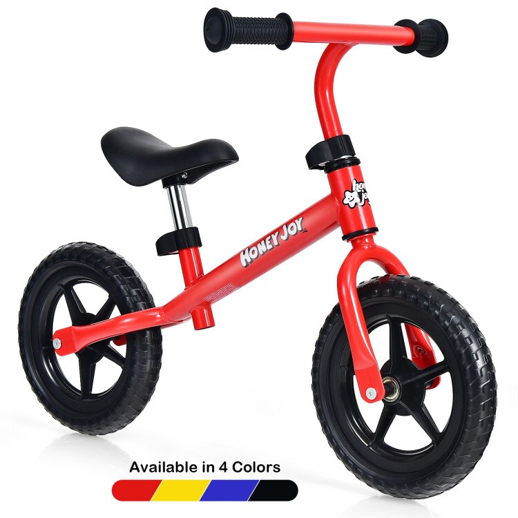 Kids No Pedal Balance Bike with Adjustable Handlebar and Seat