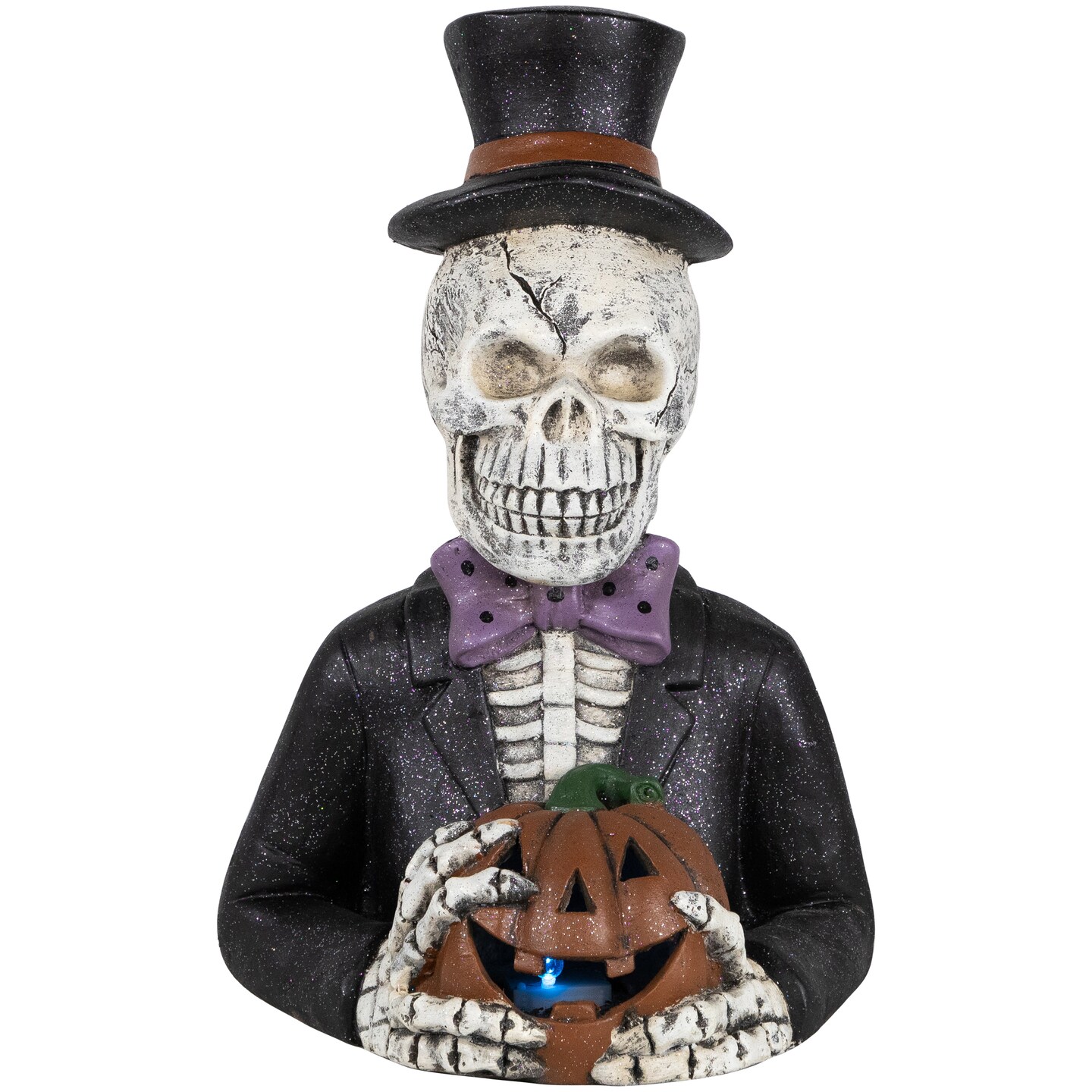 Northlight LED Lighted Skeleton with Jack-O-Lantern Halloween Decoration - 23.5&#x22;