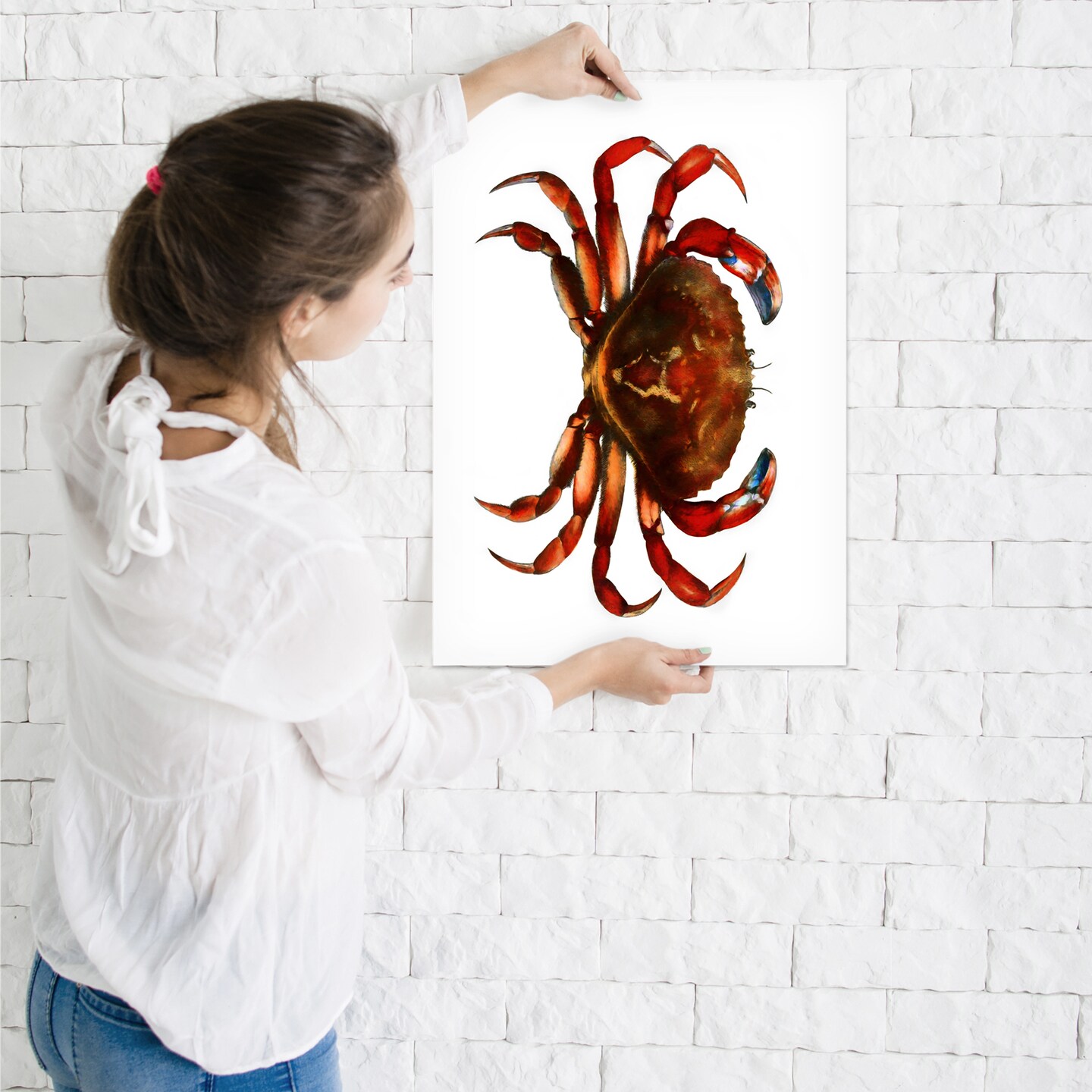 Crab by Chaos &#x26; Wonder Design  Poster Art Print - Americanflat
