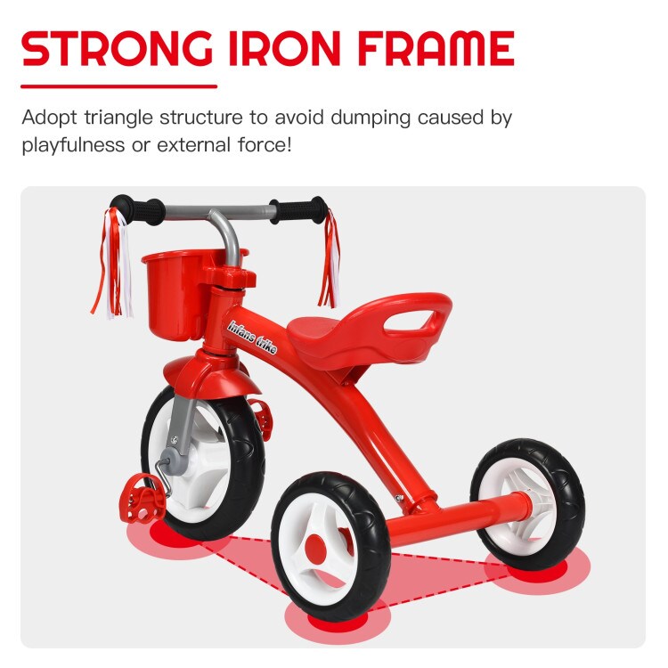 Kids Tricycle Rider with Adjustable Seat