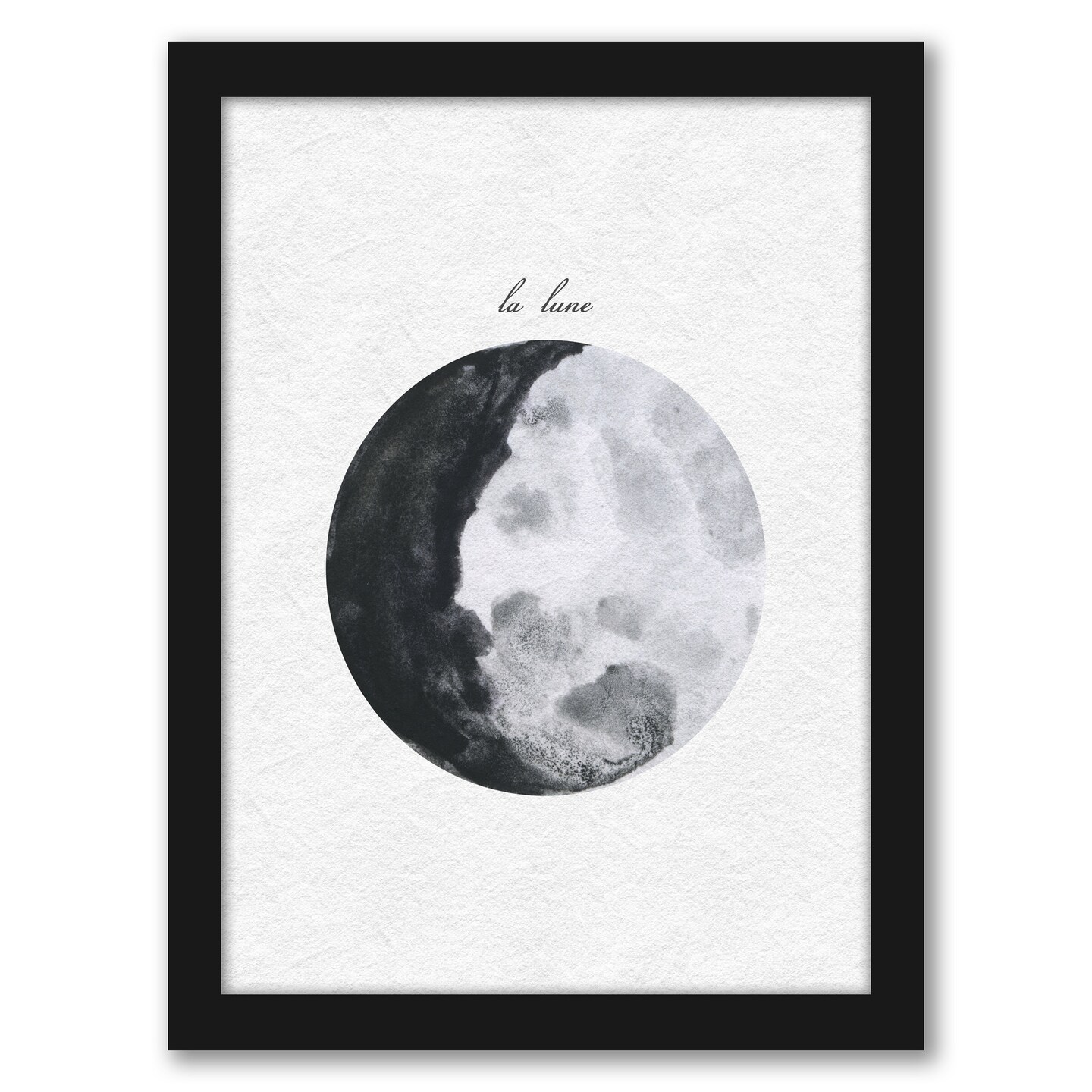 La Lune Watercolor by Samantha Ranlet Frame 