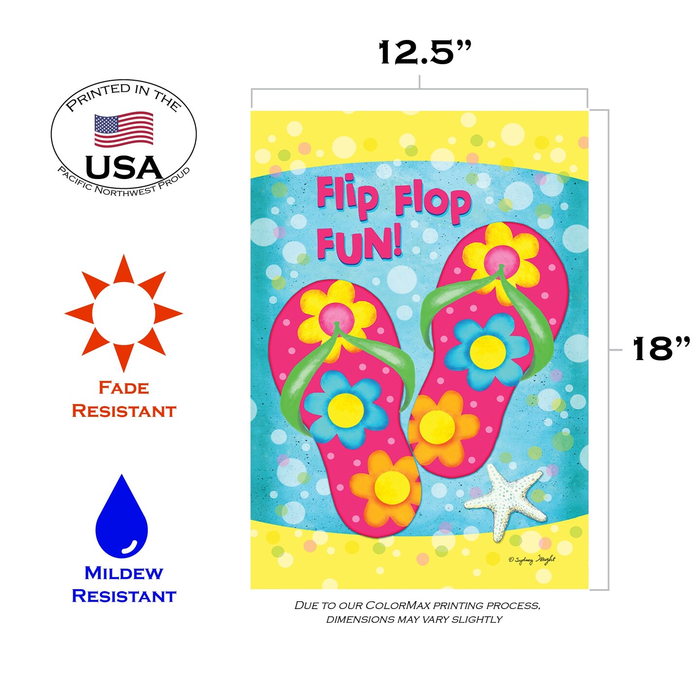 Flip Flop Fun! Decorative Summer Flag