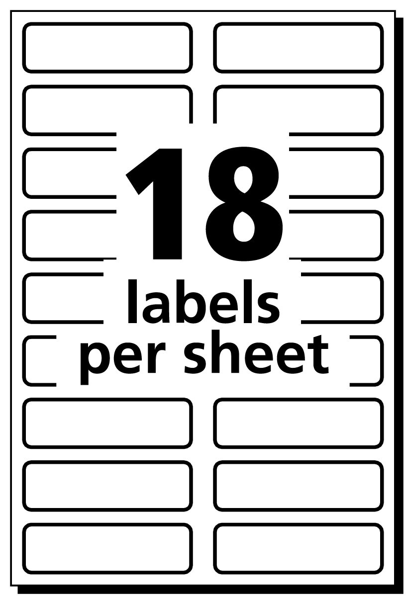 Avery No-Iron Fabric Labels, 1/2&#x22; x 1-3/4&#x22;, (2 Pack of 40720)