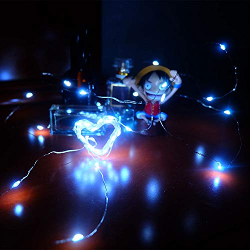 YJFWAL 24 Packs Fairy Lights Battery Operated(Batteries Included),10.2FT 30LEDs Copper Wire Firefly Lights,Mini Starry String Lights for Mason Jars Wedding Party DIY Christmas Decor (Cool White)