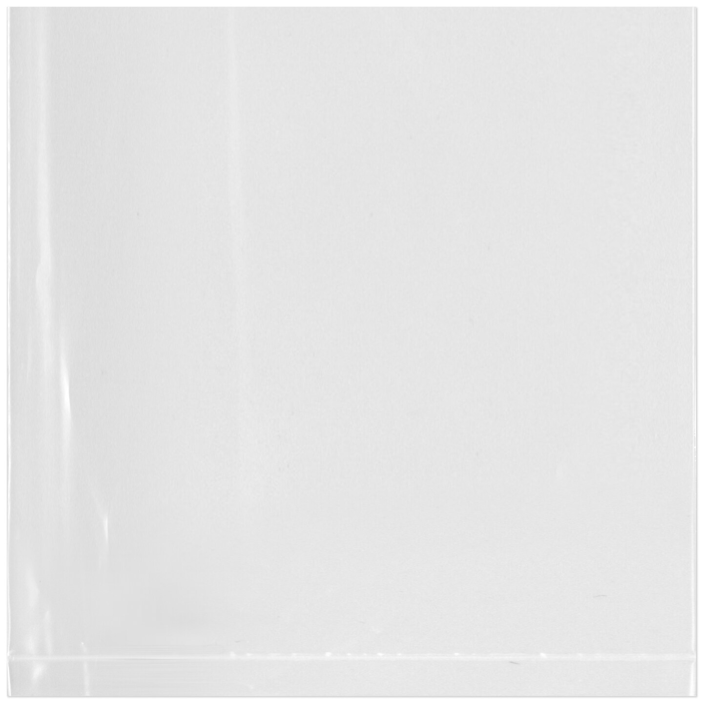 Plymor Flat Open Clear Plastic Poly Bags, 4 Mil, 4